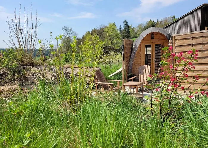 Campo de lujo Romantischer Pod - Gegen Aufpreis Mit Hot Tub - Whirlpool & Sauna